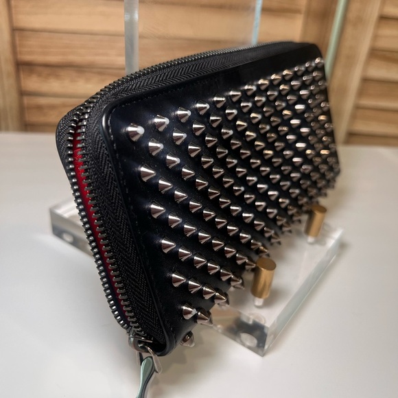 Christian Louboutin Black Studded Wallet - Picture 2 of 9
